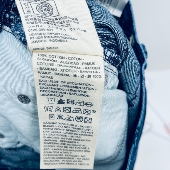 Levi's 70's High Straight Wellthread Collection Women’s Jeans Blue Sz 28x29 New - Picture 12 of 16